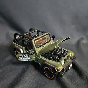 Maisto Harley Davidson Army Jeep Wrangler Rubicon
